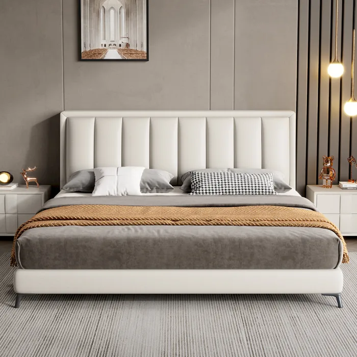 Soft Upholstered Bed with Simple, Timeless Design