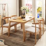 Solid Wood Dining Table in Minimalist Scandinavian Design