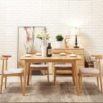 Solid Wood Dining Table in Minimalist Scandinavian Design