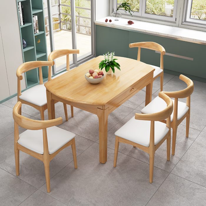 Solid Wood Extendable Dining Table – Modern Nordic Design for B2B Supply