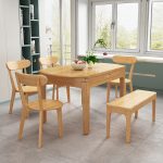 Solid Wood Extendable Dining Table – Modern Nordic Design for B2B Supply
