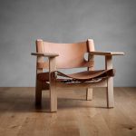 Handcrafted Ash Accent Chair – Organic Textured Finish​​