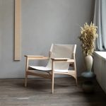 Mid-Century Ash Lounge Chair – Walnut Oil Finish​​