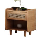 Wooden Bedside Table with Drawer – Classic & Versatile