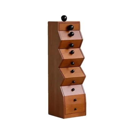 Solid Wood Rubberwood Storage Cabinet – Vintage Design, Perfect for Entryway or Living Room, Ideal for Wholesale