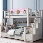 Foldable Wooden Bunk Bed
