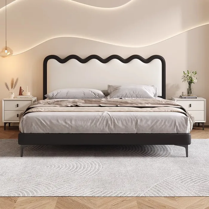 Elevate your sleep experience with a premium solid wood frame bed.