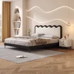 Elevate your sleep experience with a premium solid wood frame bed.