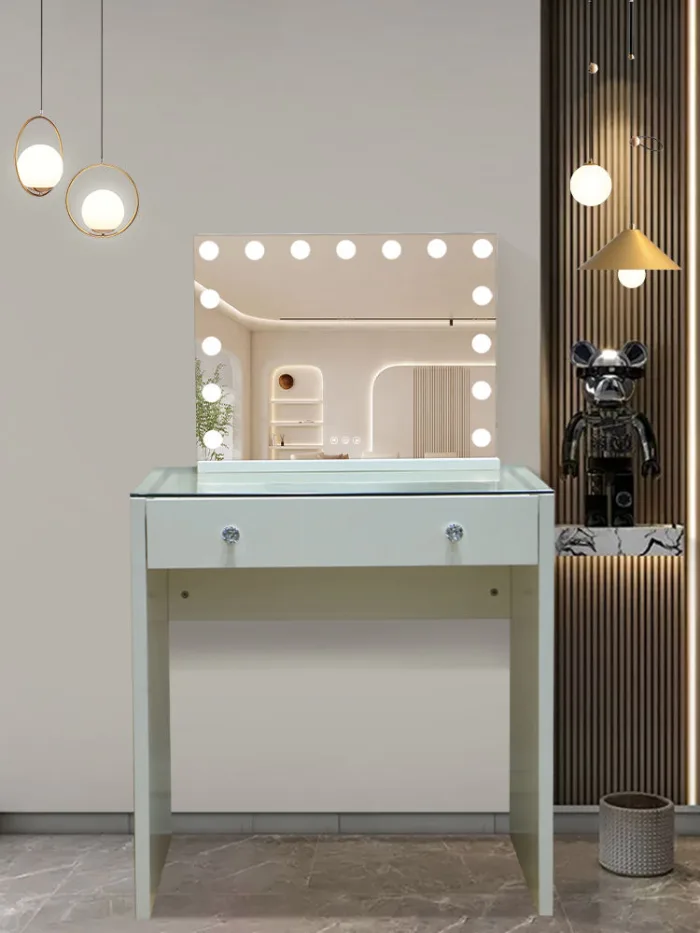 Art Deco Vanity with Beveled Mirror​