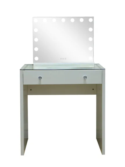 Art Deco Vanity with Beveled Mirror​