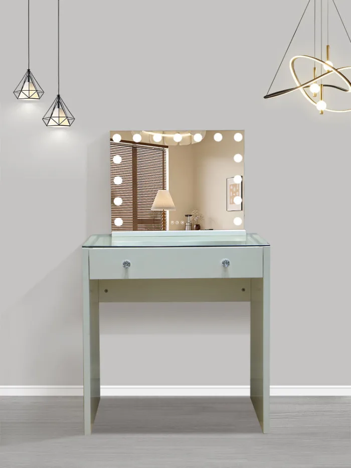 Art Deco Vanity with Beveled Mirror​