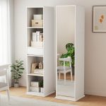 The Nordic solid wood bookshelf combines minimalist design with natural elegance.