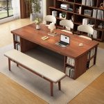 Stylish Solid Wood Scandinavian Desk for Home and Office Interiors