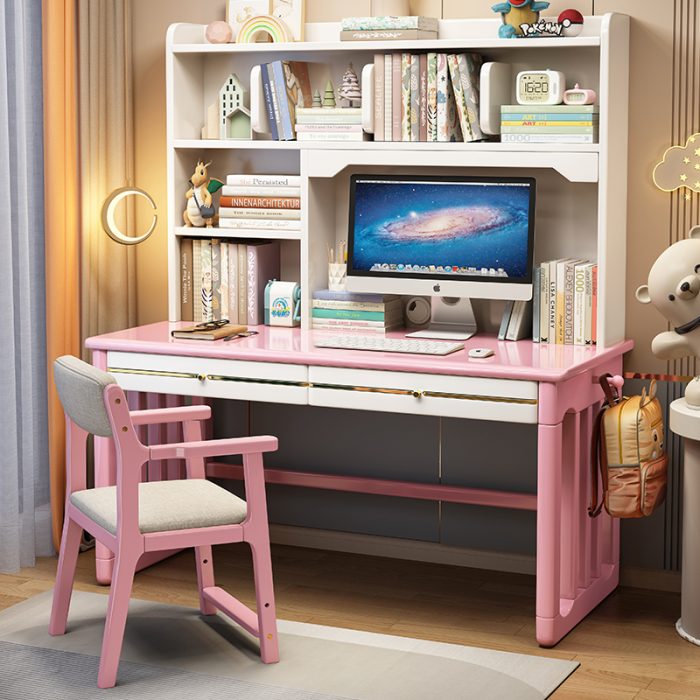 Stylish Solid Wood Scandinavian Desk for Home and Office Interiors