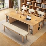 Stylish Solid Wood Scandinavian Desk for Home and Office Interiors