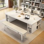 Stylish Solid Wood Scandinavian Desk for Home and Office Interiors