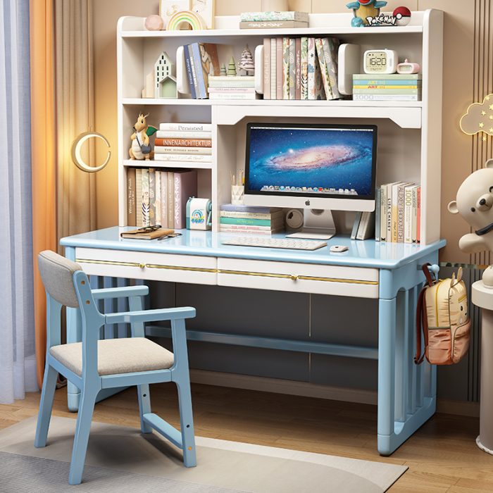 Stylish Solid Wood Scandinavian Desk for Home and Office Interiors