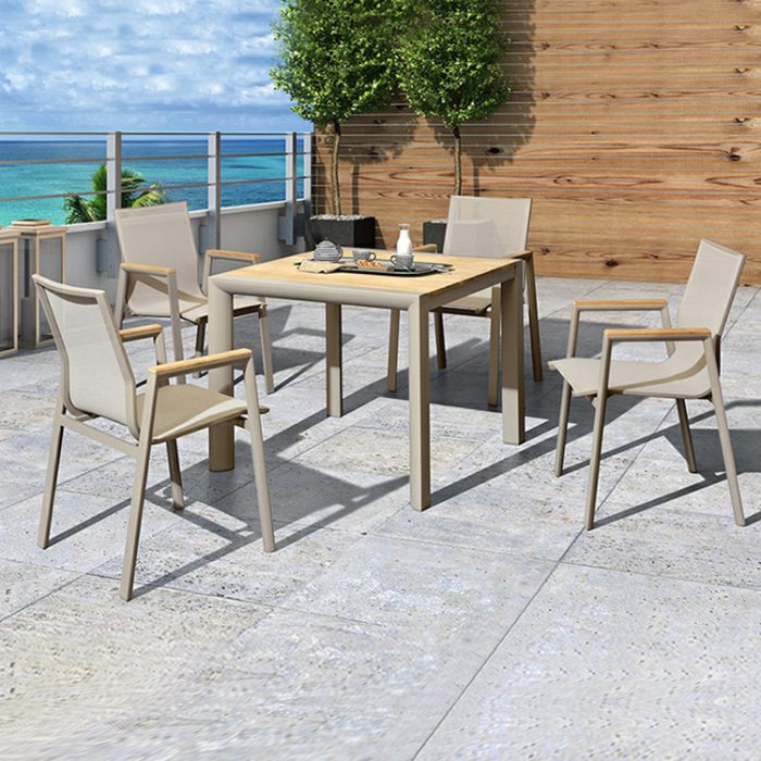Find elegance and practicality in outdoor dining furniture.