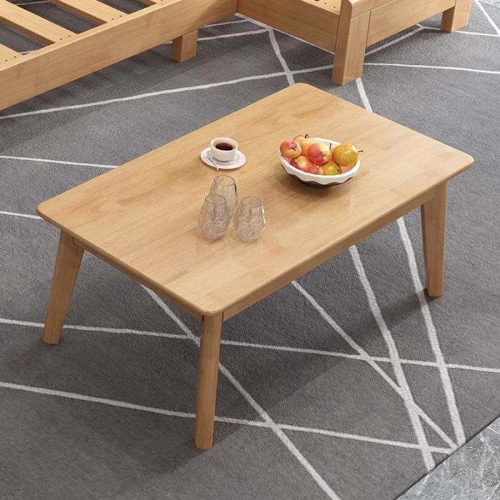 Timeless Scandinavian Solid Wood Coffee Table for Living Room Decor