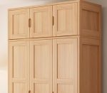 Premium Solid Wood Top Cabinet for Nordic Bedroom Wardrobe