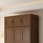 Premium Solid Wood Top Cabinet for Nordic Bedroom Wardrobe