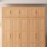 Premium Solid Wood Top Cabinet for Nordic Bedroom Wardrobe