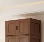 Premium Solid Wood Top Cabinet for Nordic Bedroom Wardrobe