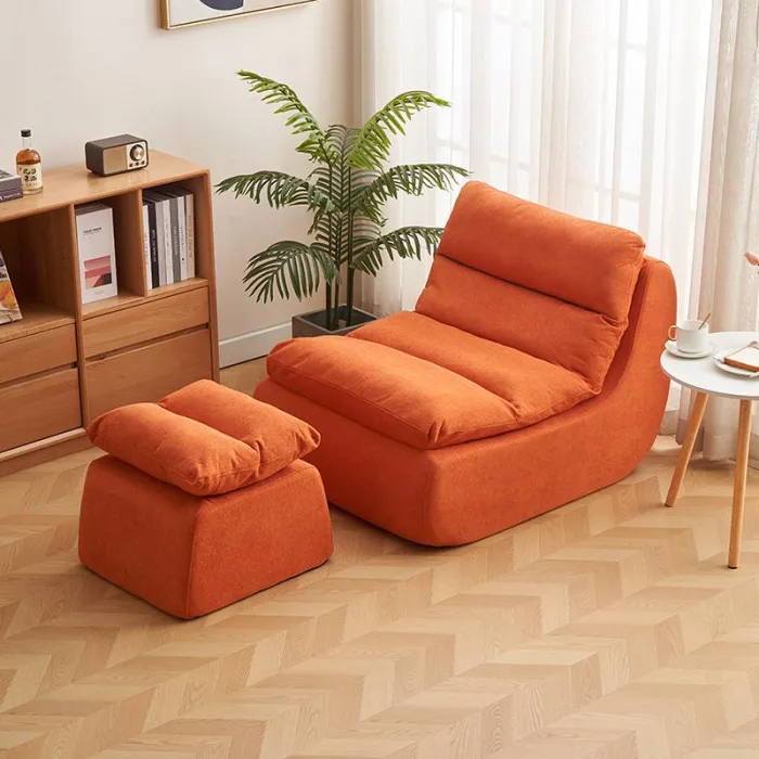 Revitalize your space with the chic Nordic cushioned sofa.