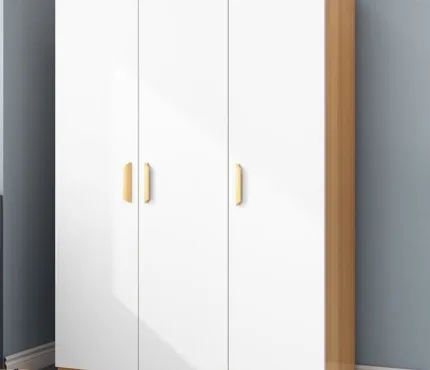 Versatile Scandinavian Particle Board Wardrobe for Organized Spaces