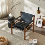 Solid Ash Wood Lounge Chair – Modern Minimalist Comfort