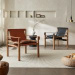 Solid Ash Wood Lounge Chair – Modern Minimalist Comfort