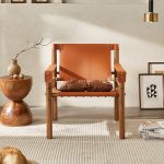 Solid Ash Wood Lounge Chair – Modern Minimalist Comfort