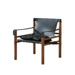 Solid Ash Wood Lounge Chair – Modern Minimalist Comfort