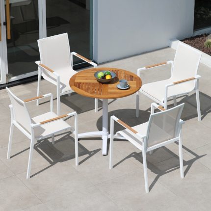 Enjoy seamless outdoor dining with premium furniture choices.