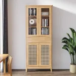 Wood Bookcase Simple Modern Living Room Multi-Storey Book Shelf