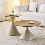 Wood and Metal Nordic Coffee Table for Wholesale Distribution