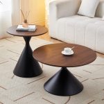 Wood and Metal Nordic Coffee Table for Wholesale Distribution