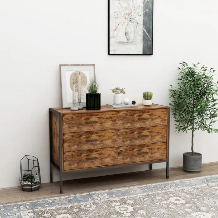 Maximize space with multifunctional drawer storage cabinets.