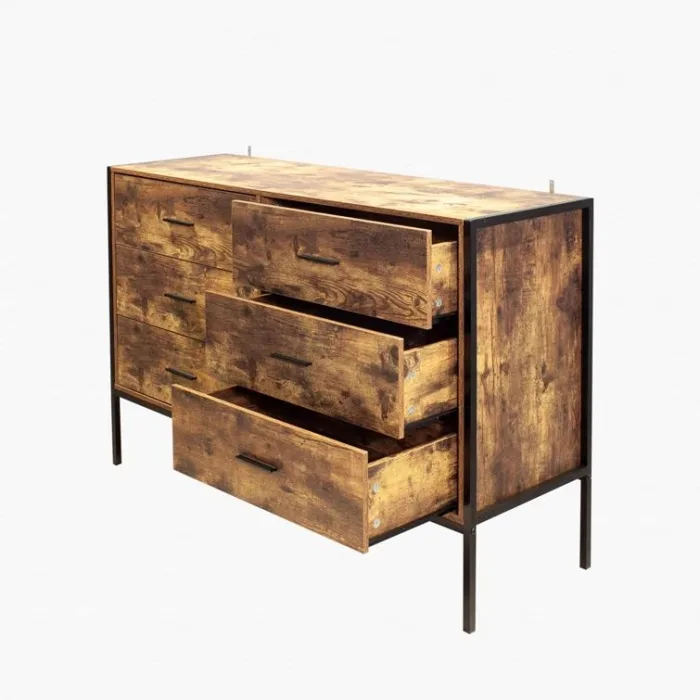 Maximize space with multifunctional drawer storage cabinets.