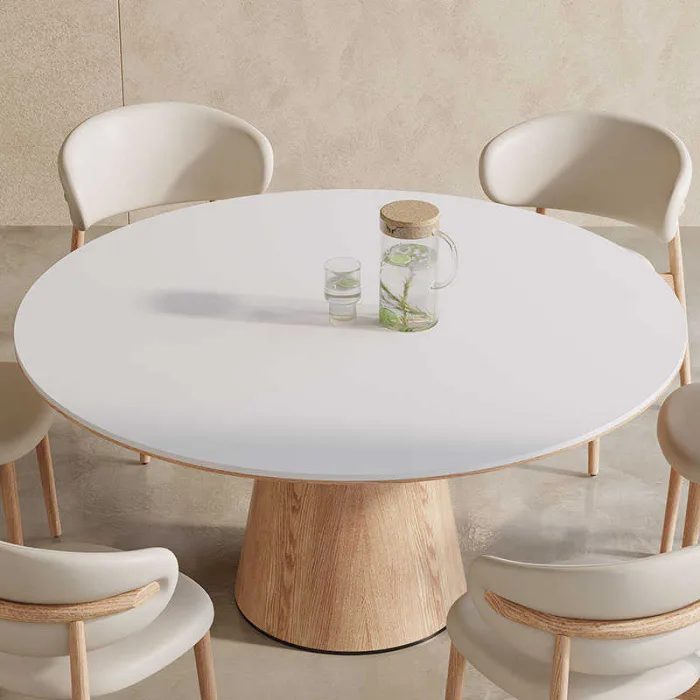 Premium Solid Wood Round Dining Table - Optional Lazy Susan​