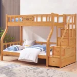 Low-Profile Solid Wood Bunk Bed