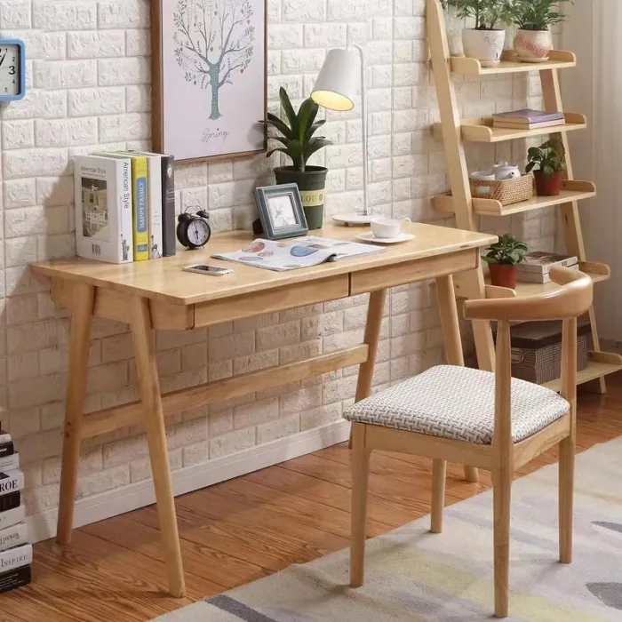 Student Solid Wood Desk – Ergonomic Writing Table
