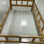 Farmhouse-Themed Wooden Bunk Bed
