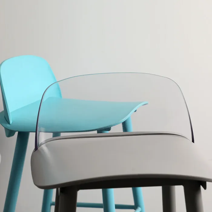Industrial-style metal bar stools