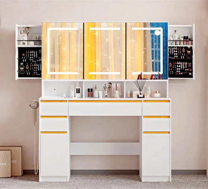 Industrial Pipe Shelf Vanity​​