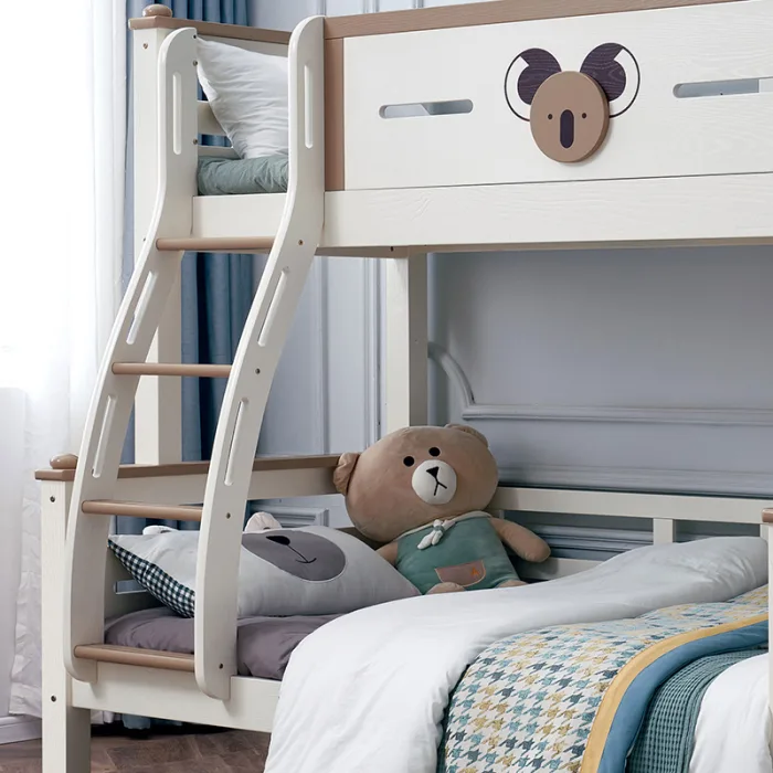 High-End Wood Bunk Bed with Detailing​