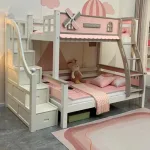 Scandinavian-Inspired Wood Bunk Bed