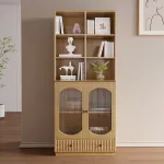 Modern Scandinavian Solid Wood Bookshelf