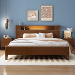 High-Quality Scandinavian Solid Wood Double Bed for Wholesale Sales
