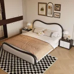 Versatile Upholstered Bed with Minimalist Appeal